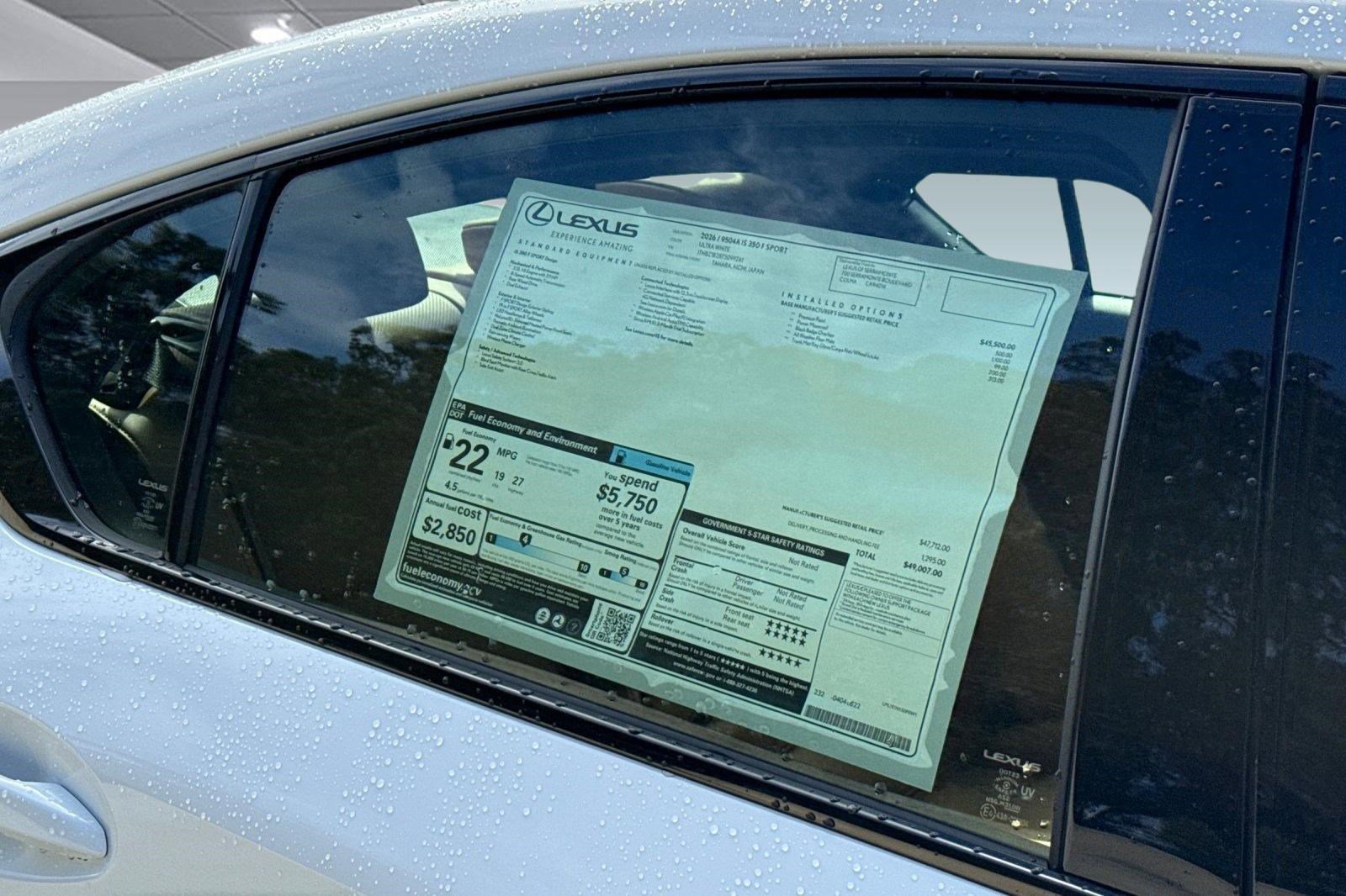 New 2026 Lexus IS 350 F Sport RWD image 25