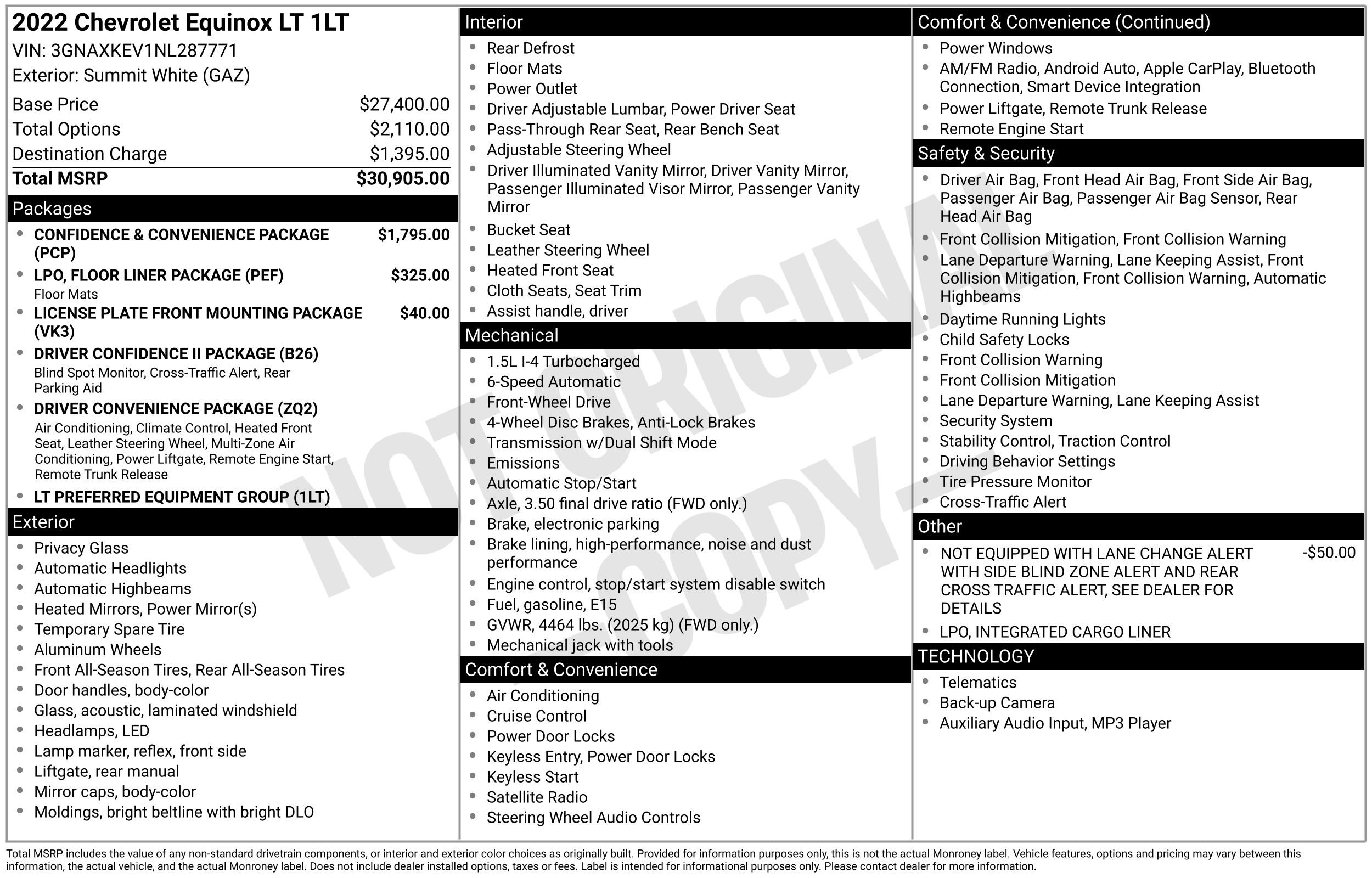 Used 2022 Chevrolet Equinox LT FWD image 42
