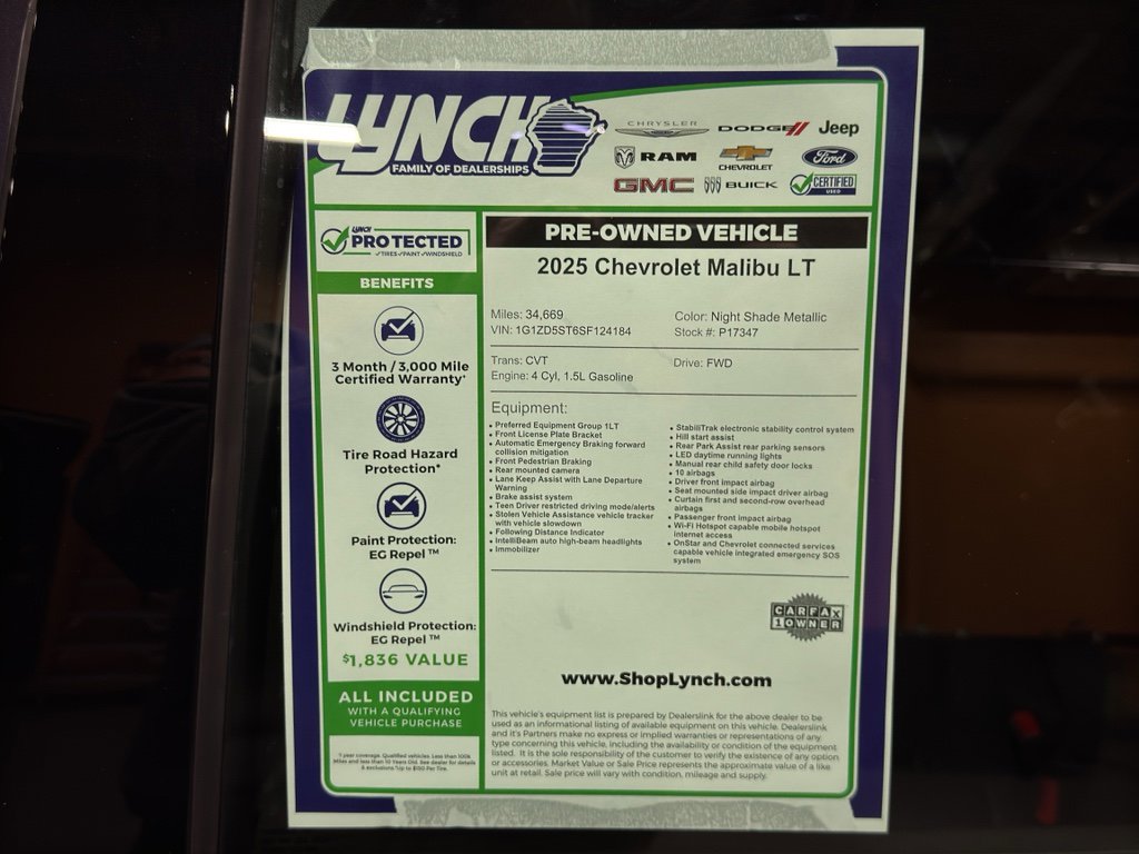 Used 2025 Chevrolet Malibu LT image 35