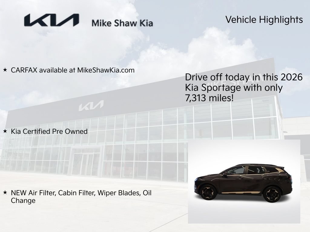 Certified 2026 Kia Sportage EX w/ EX Panorama Roof Package FWD image 10