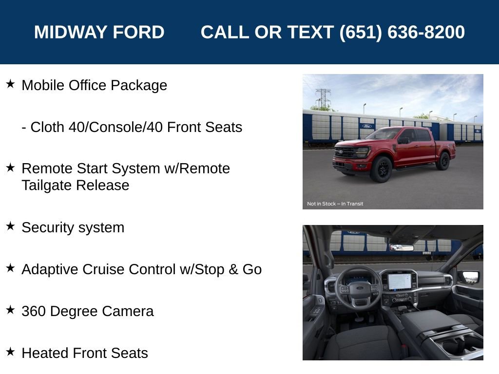 New 2025 Ford F150 XLT w/ Equipment Group 302A MID image 29