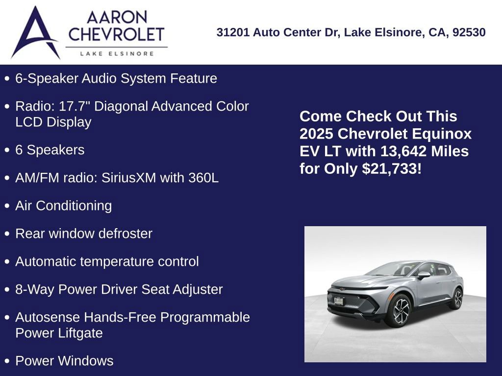 Used 2025 Chevrolet Equinox EV LT w/ Convenience Package image 20