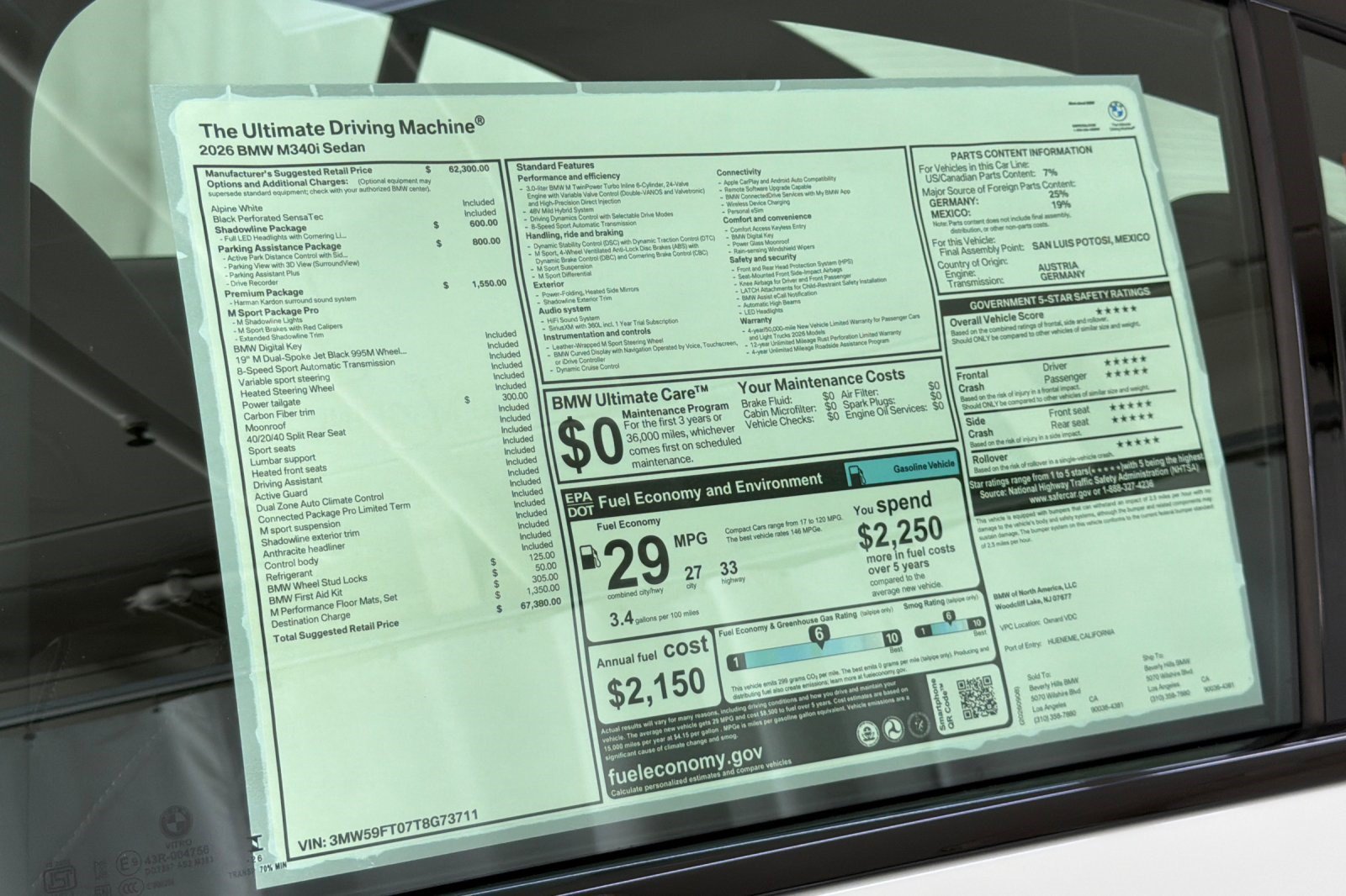 New 2026 BMW M340i w/ Premium Package RWD image 28