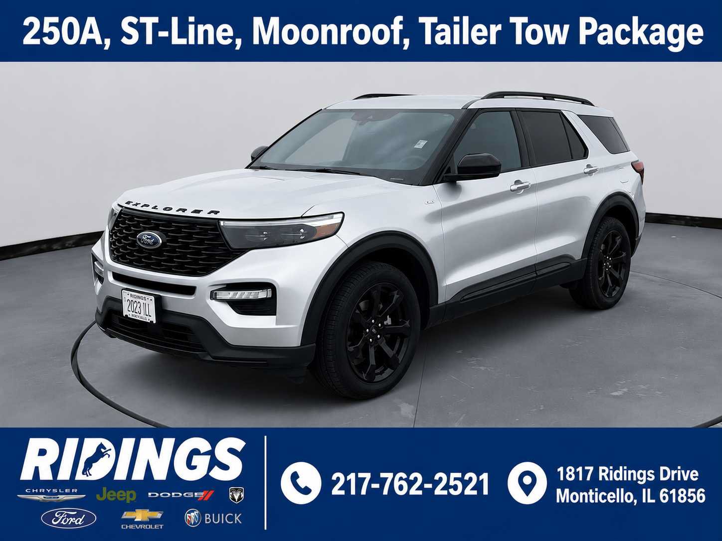 Used 2023 Ford Explorer ST-Line w/ Class IV Trailer Tow Package AWD/4WD image 1