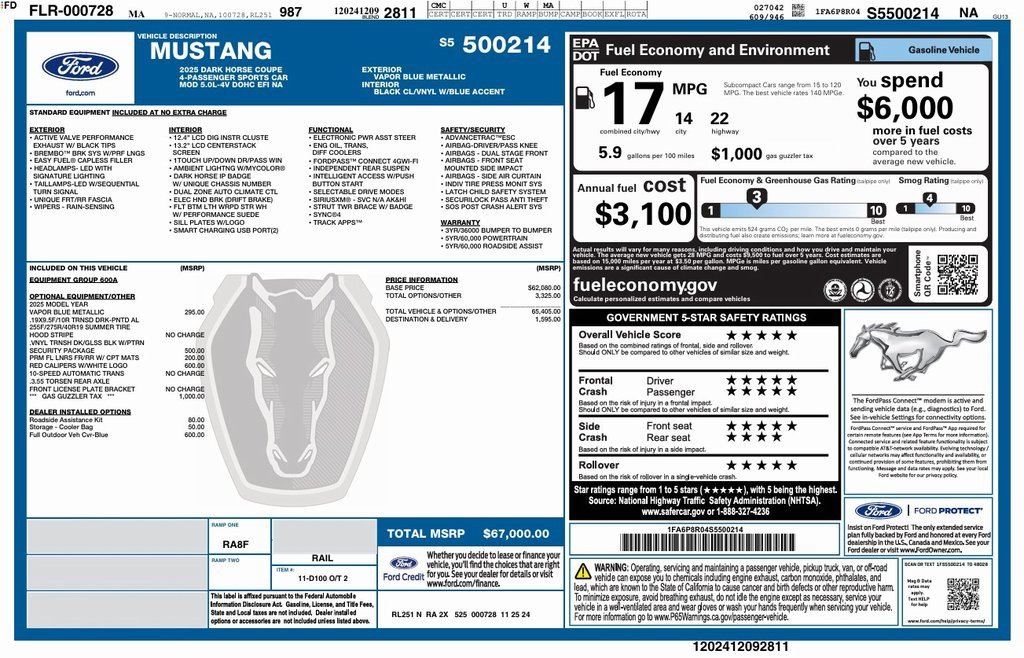 Used 2025 Ford Mustang Dark Horse w/ Security Package image 24