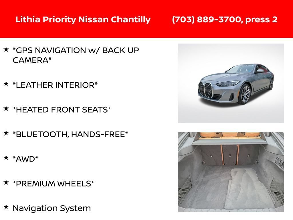 Used 2023 BMW 430i Gran Coupe xDrive w/ Premium Package AWD/4WD image 6