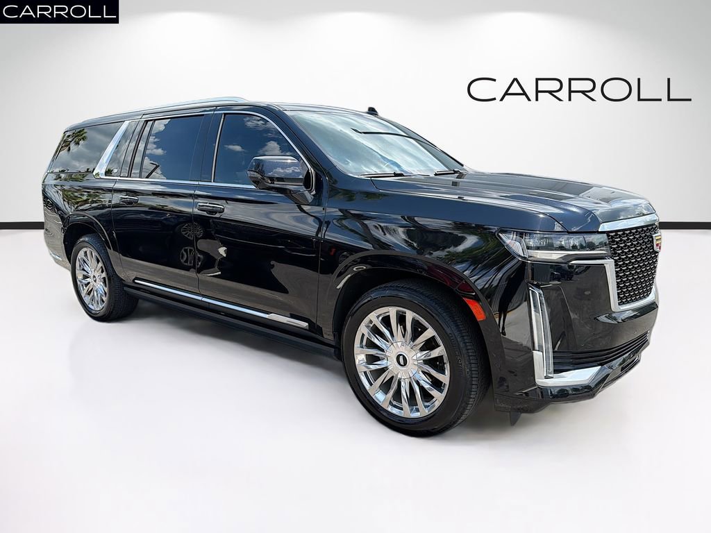 Used 2021 Cadillac Escalade ESV Premium Luxury w/ Driver Assist Tech Package AWD/4WD image 1