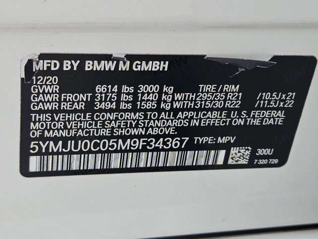 Used 2021 BMW X5 M w/ Competition Package AWD/4WD image 15