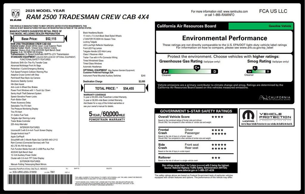 Certified 2025 RAM 2500 Tradesman AWD/4WD image 4