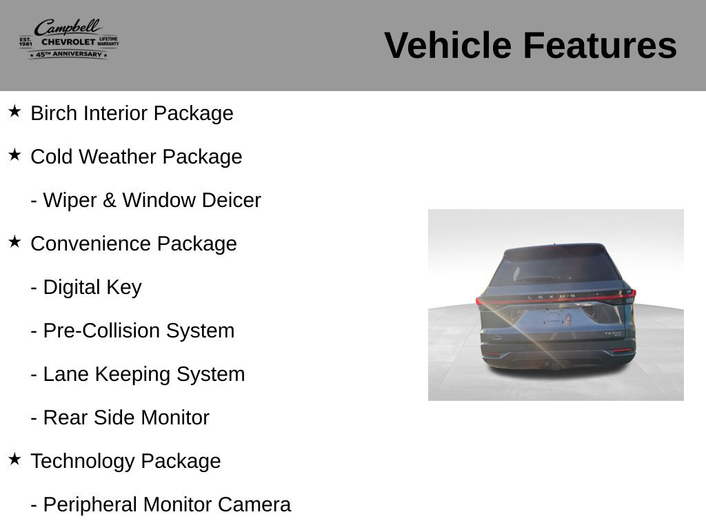 Used 2024 Lexus TX 350 AWD w/ Technology Package image 5