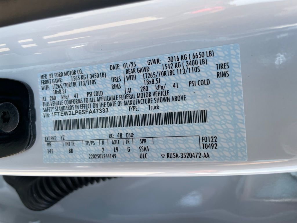 New 2025 Ford F150 STX w/ Equipment Group 201A FX4 image 41