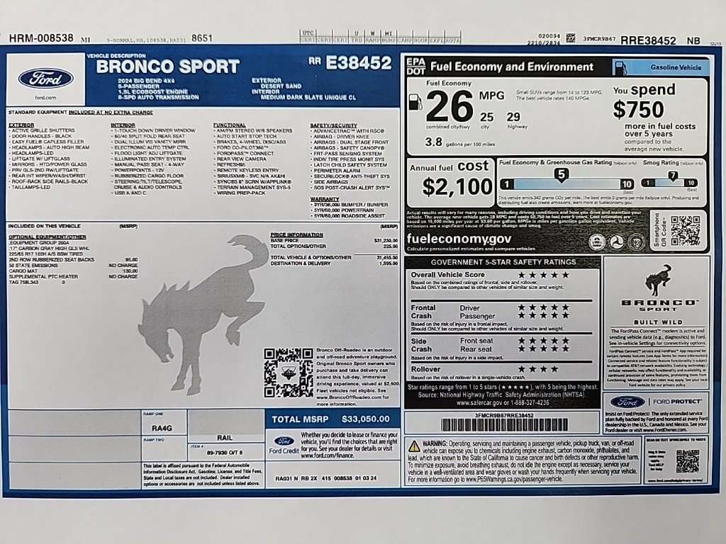 Used 2024 Ford Bronco Sport Big Bend image 25