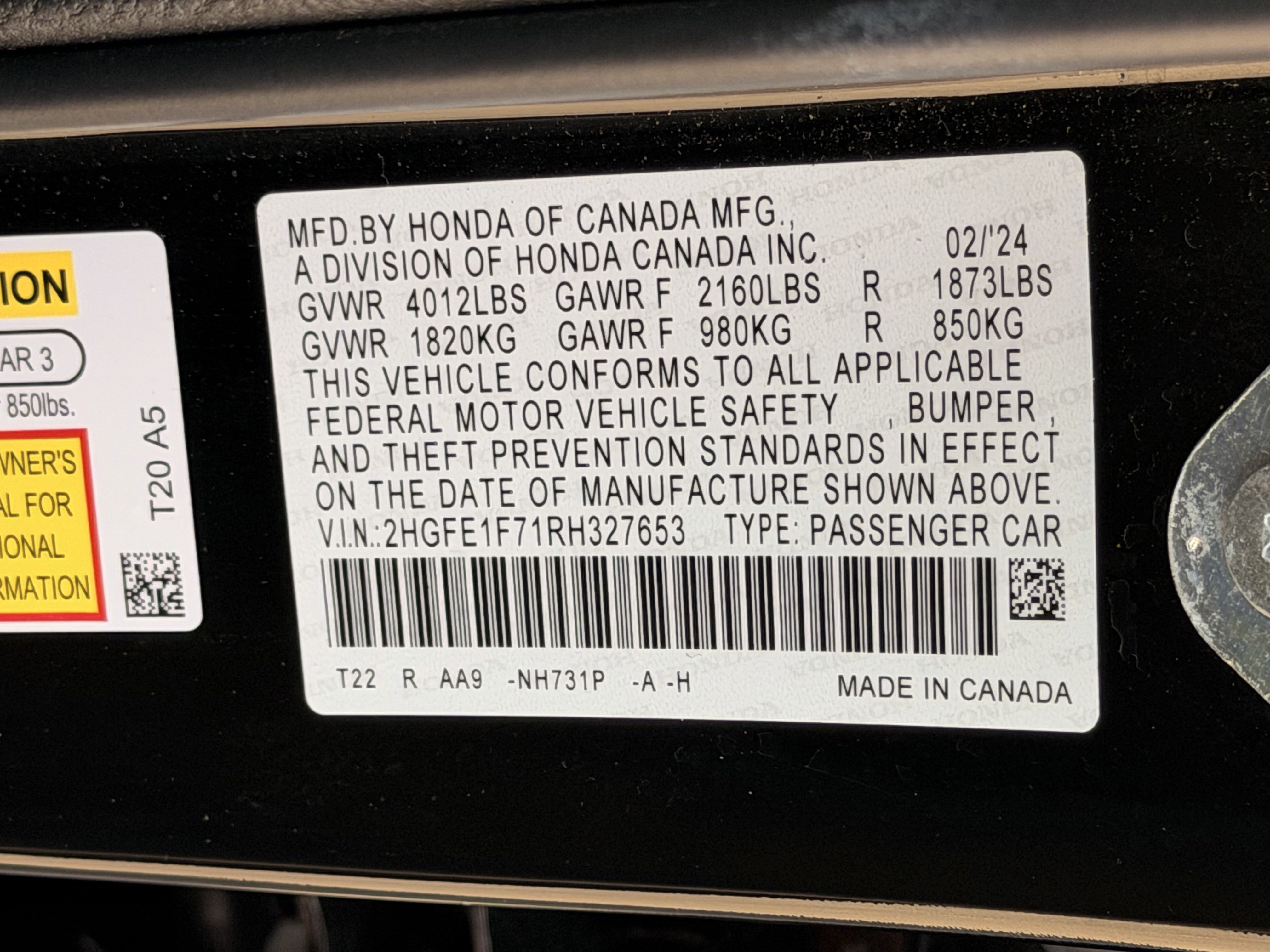 Used 2024 Honda Civic EX image 28