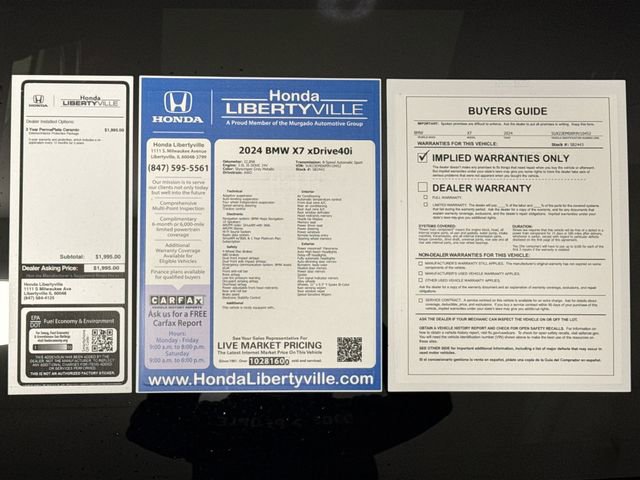 Used 2024 BMW X7 xDrive40i w/ Premium Package image 44