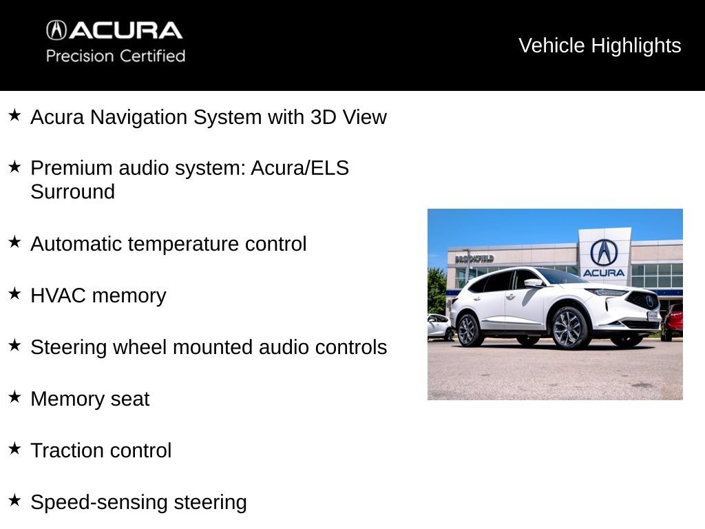 Certified 2023 Acura MDX w/ Technology Package AWD/4WD image 9