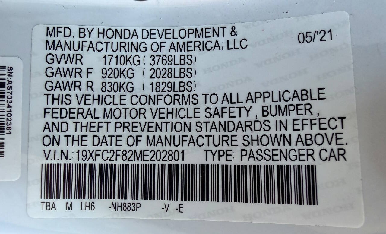 Used 2021 Honda Civic Sport image 46