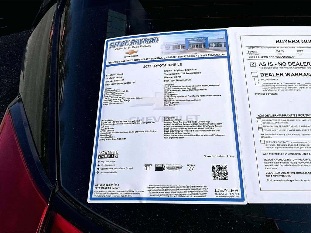 Used 2021 Toyota C-HR LE image 29