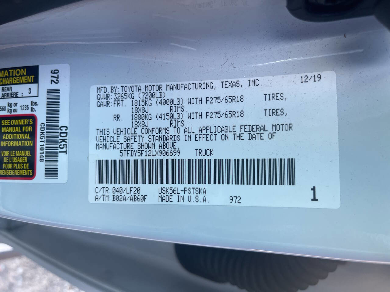 Used 2020 Toyota Tundra TRD Pro image 15