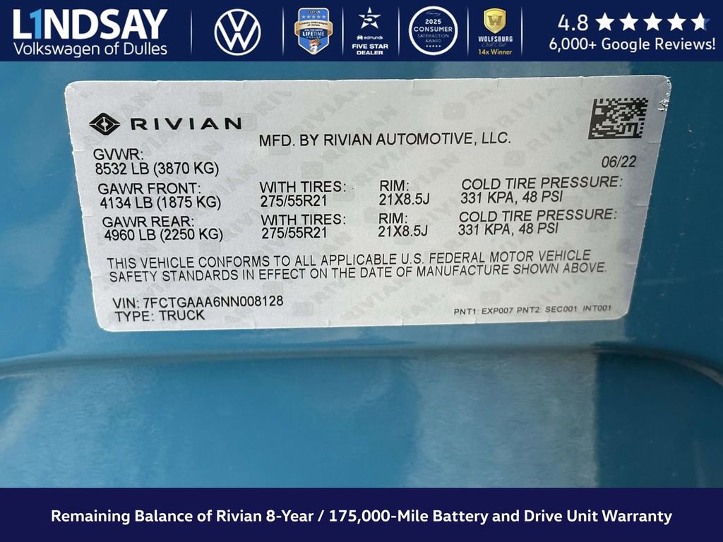 Used 2022 Rivian R1T Adventure image 26