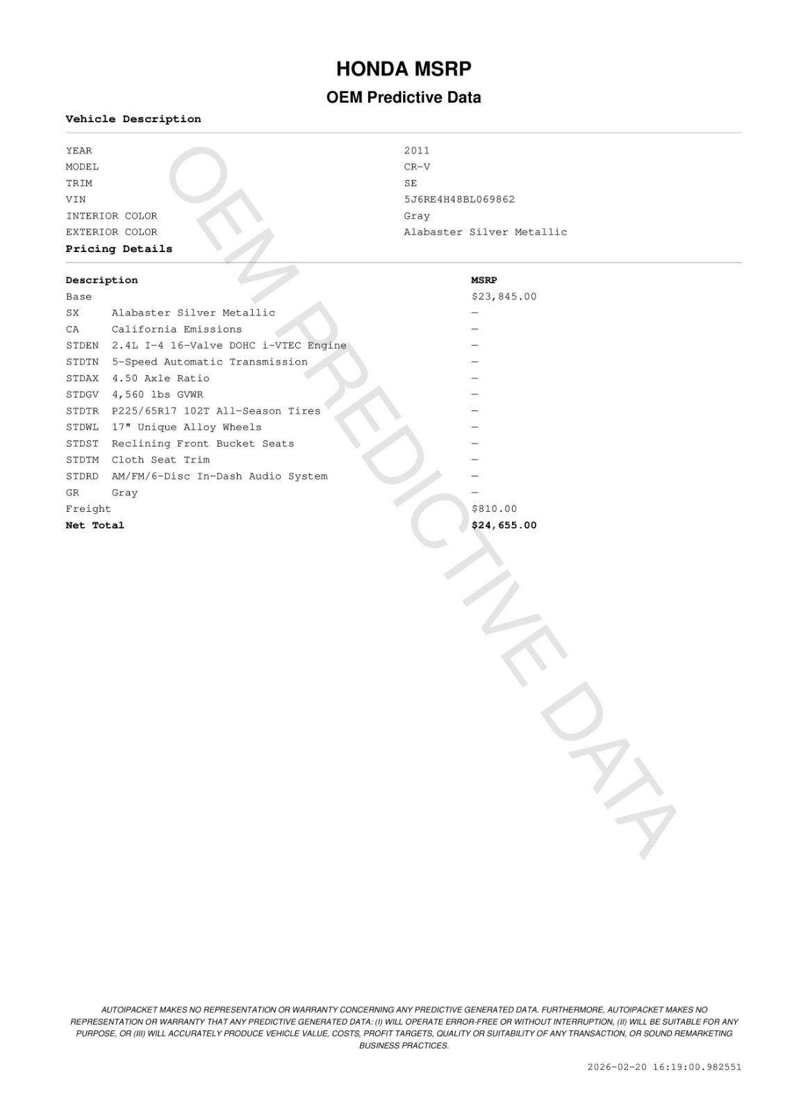 Used 2011 Honda CR-V SE image 11