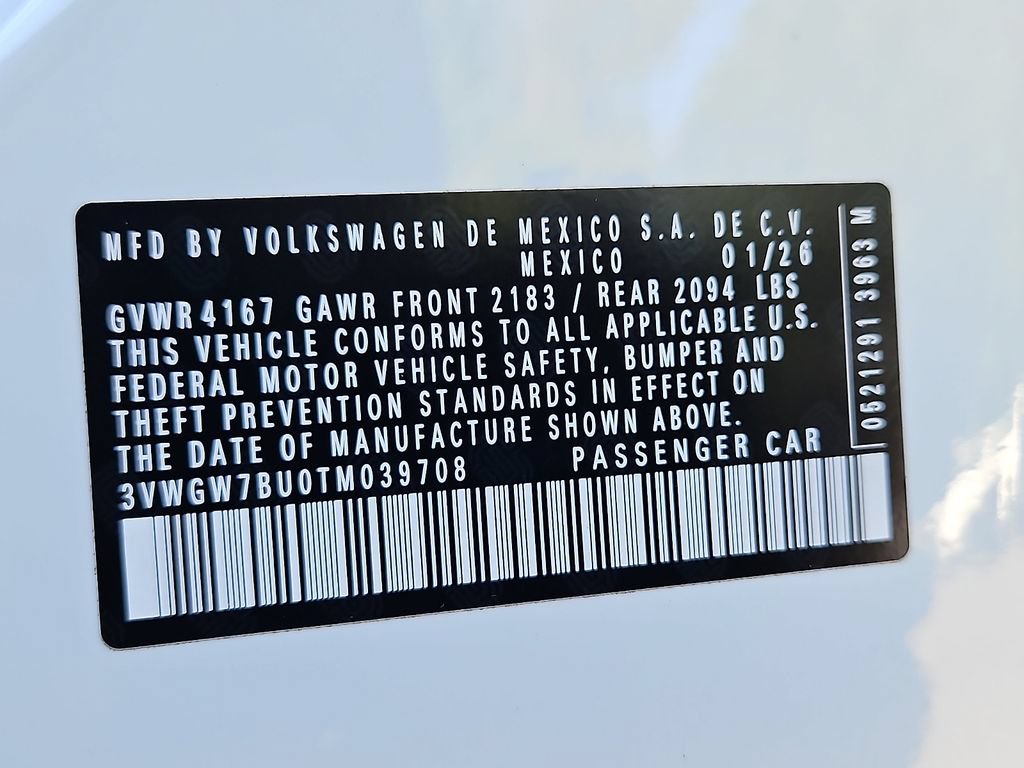 Certified 2026 Volkswagen Jetta SEL FWD image 27