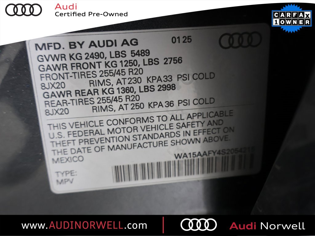 Certified 2025 Audi Q5 2.0T Premium Plus w/ Premium Plus Package image 3