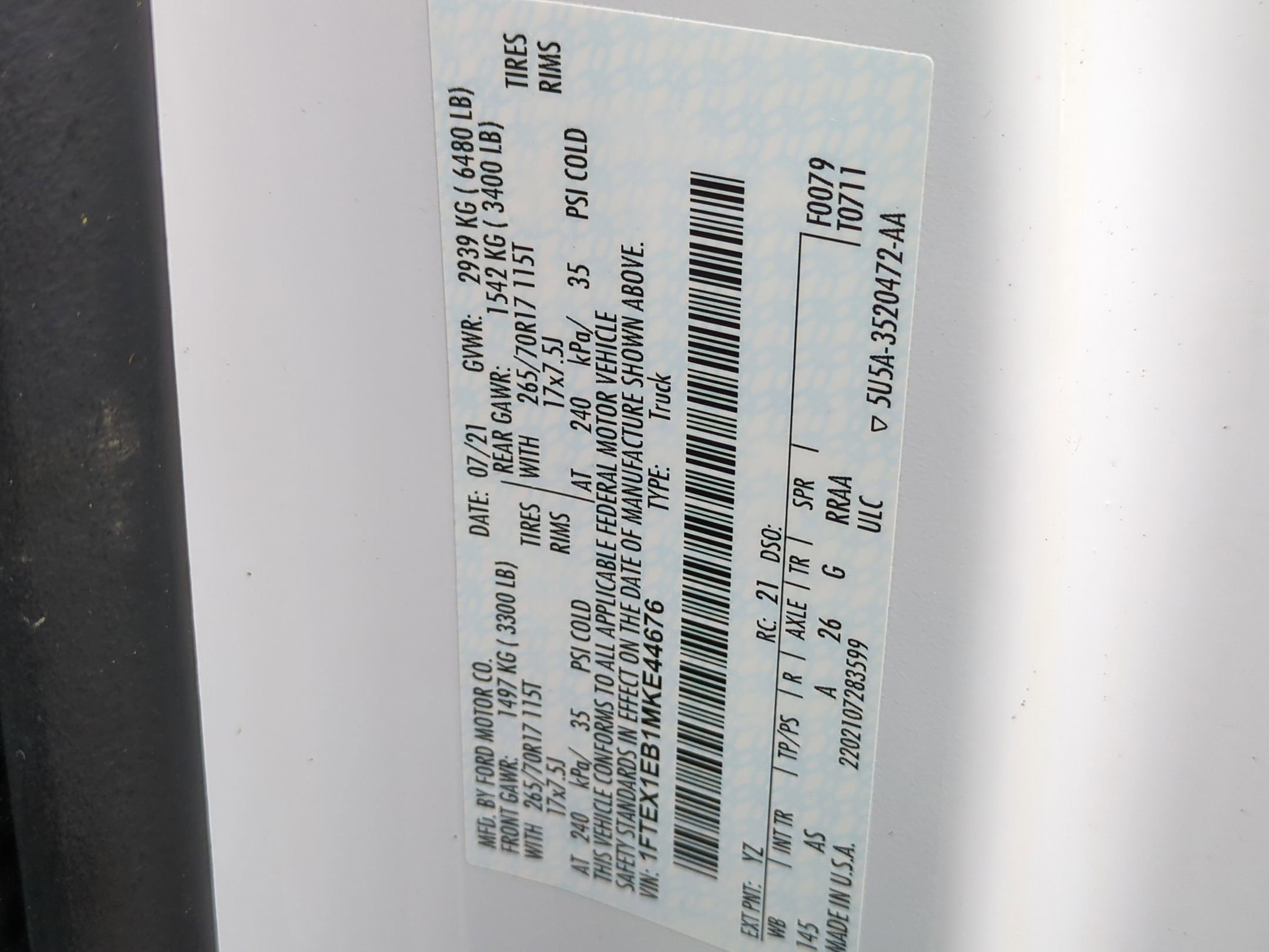 Used 2021 Ford F150 XL w/ Equipment Group 101A High image 34