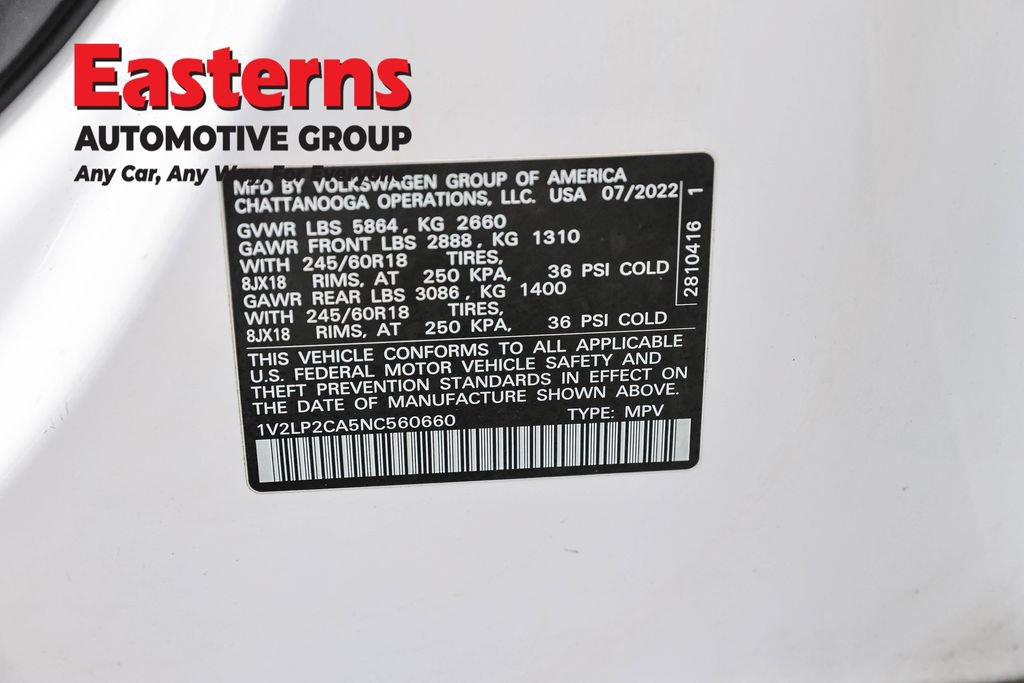 Used 2022 Volkswagen Atlas SE AWD/4WD image 35