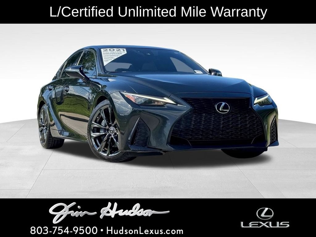 Certified 2021 Lexus IS 350 F Sport w/ Navigation Package RWD image 1