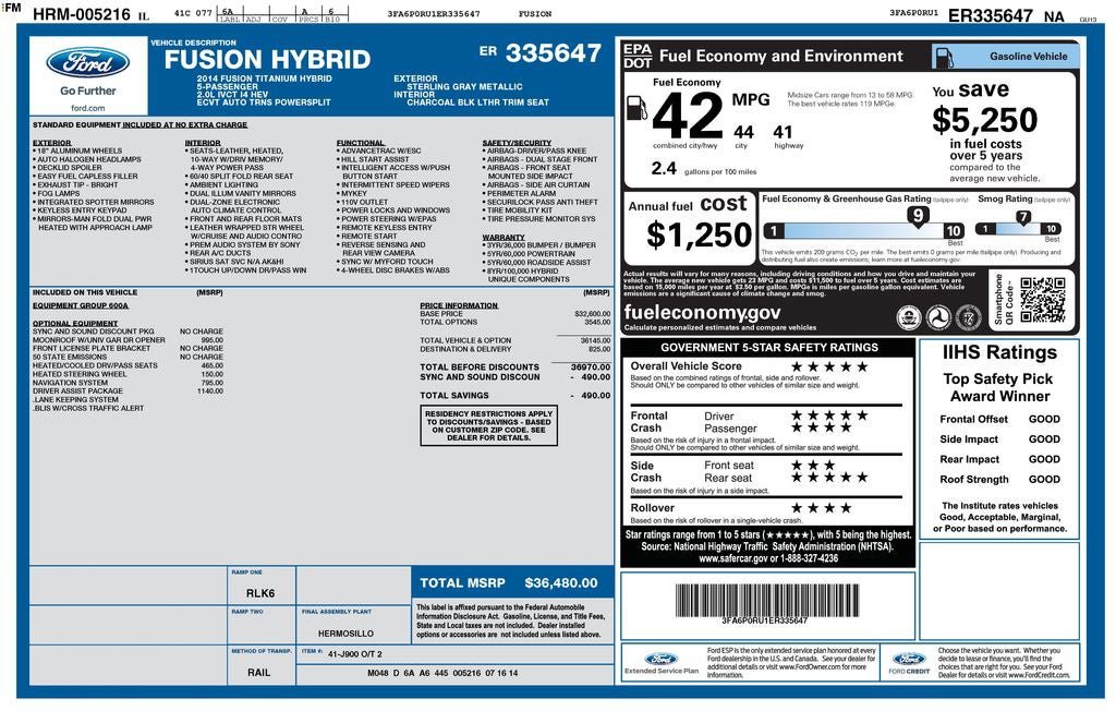Used 2014 Ford Fusion Titanium FWD image 40
