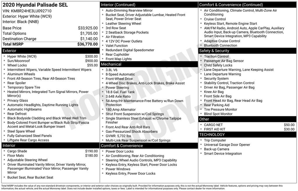 Used 2020 Hyundai Palisade SEL FWD image 25