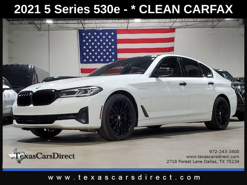 Used 2021 BMW 530e w/ Parking Assistance Package RWD image 1