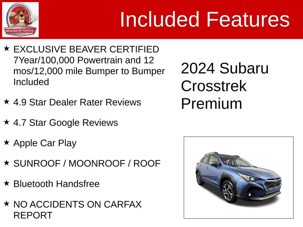 Used 2024 Subaru Crosstrek 2.0i Premium AWD/4WD image 4