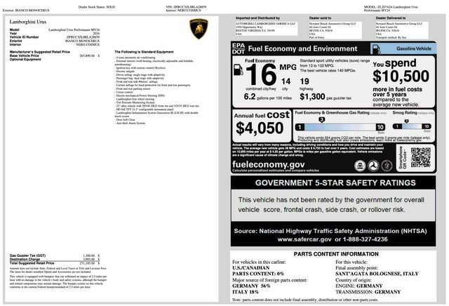 Used 2024 Lamborghini Urus Performante image 39