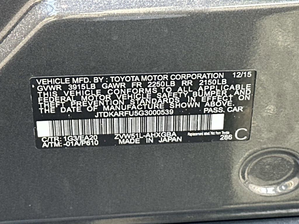 Used 2016 Toyota Prius Four w/ Advanced Technology Package FWD image 31