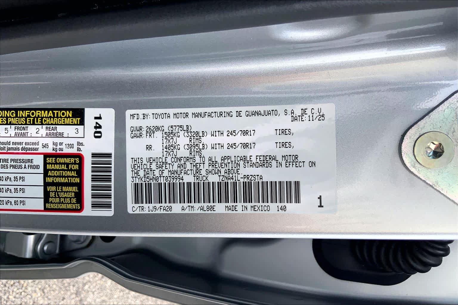 Used 2026 Toyota Tacoma SR RWD image 36