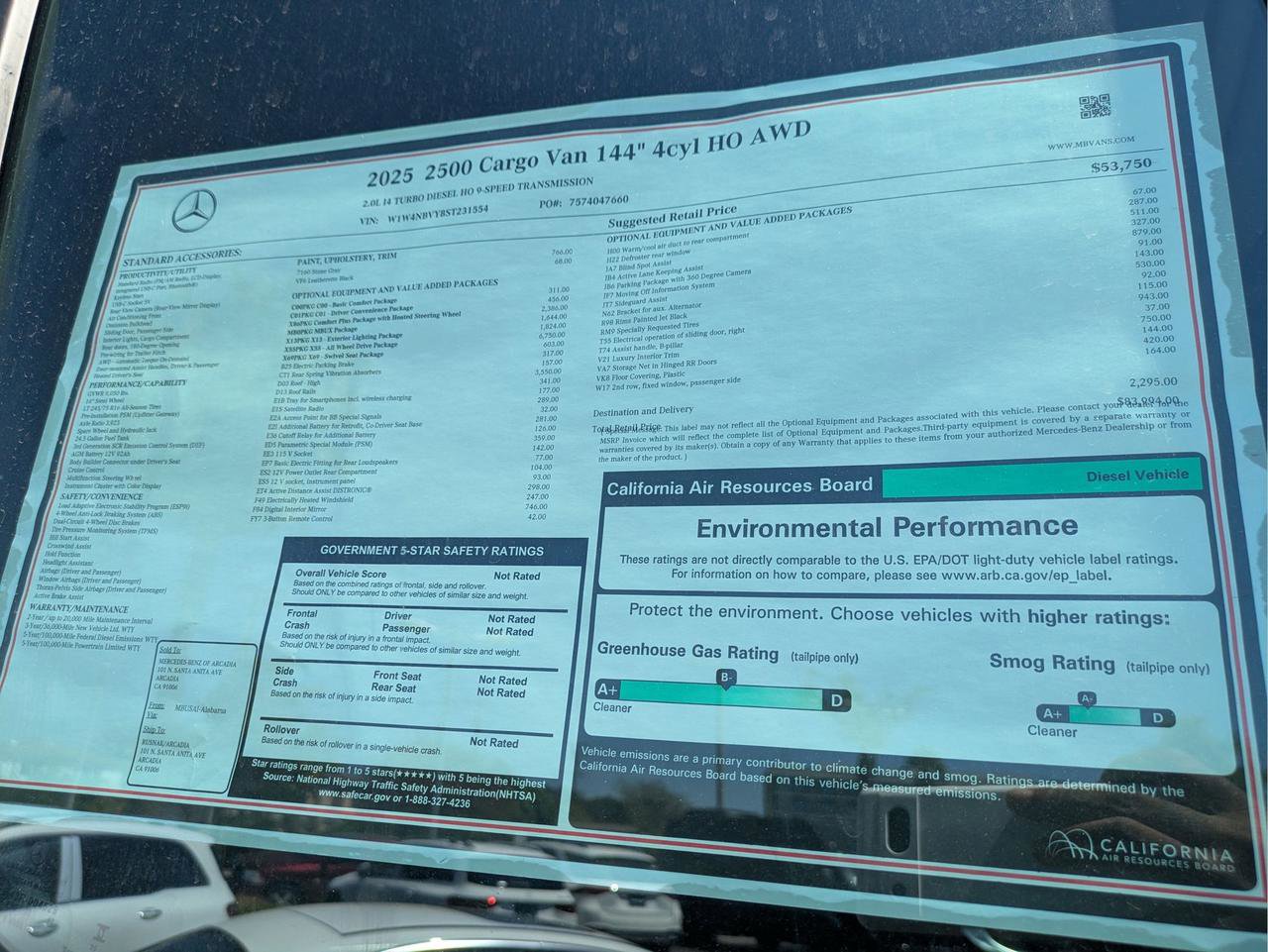 New 2025 Mercedes-Benz Sprinter 2500 image 13