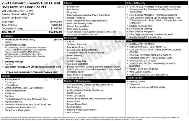 Certified 2024 Chevrolet Silverado 1500 LT Trail Boss w/ Protection Package AWD/4WD image 31