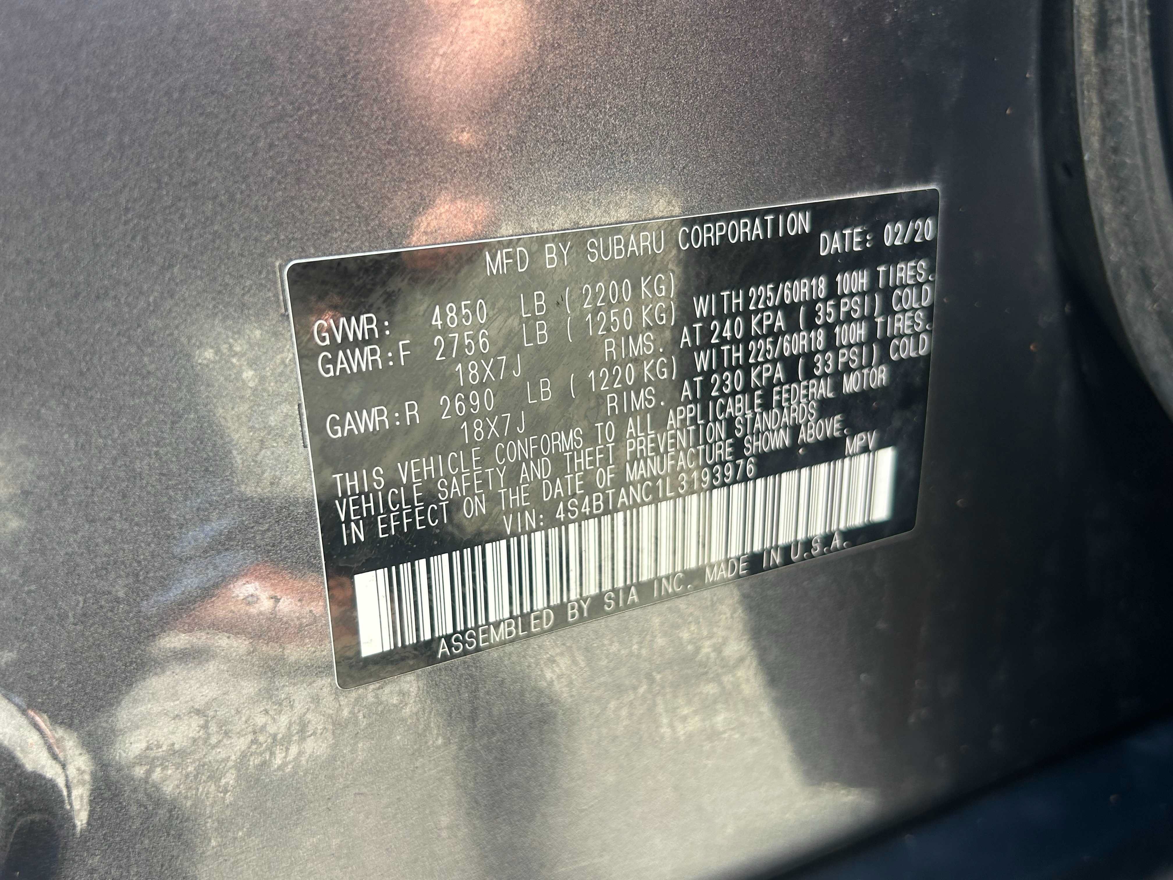 Used 2020 Subaru Outback Limited AWD/4WD image 9