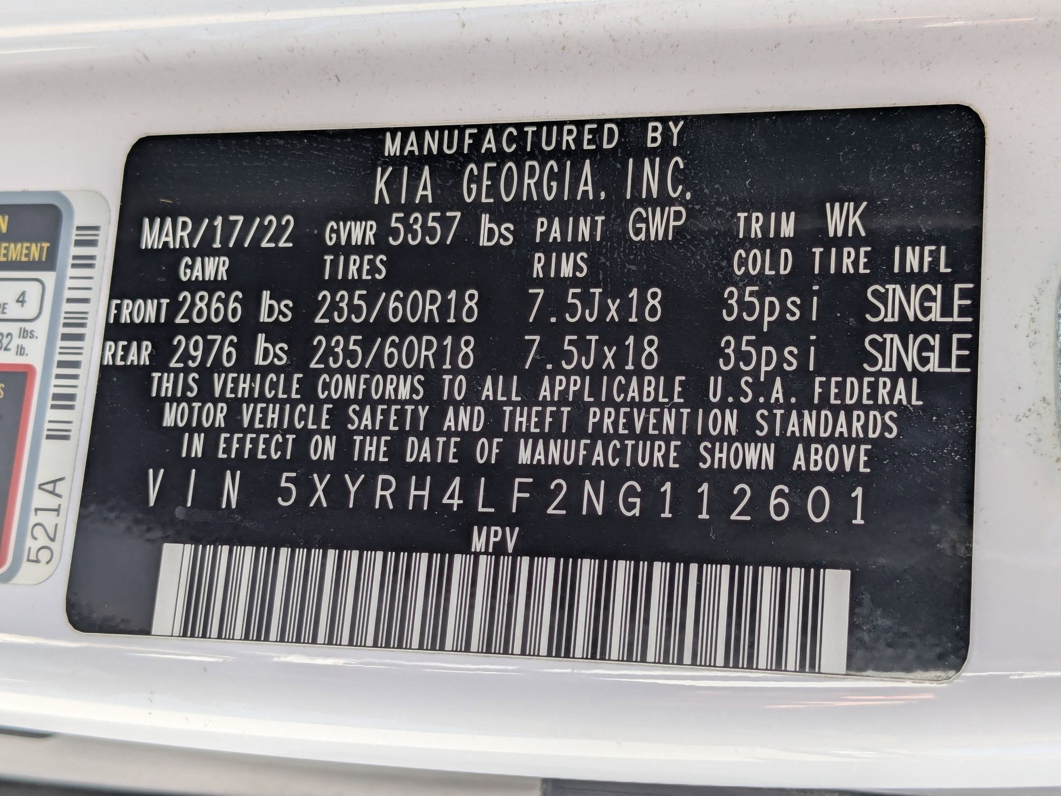 Used 2022 Kia Sorento EX w/ Panoramic Sunroof Package FWD image 34
