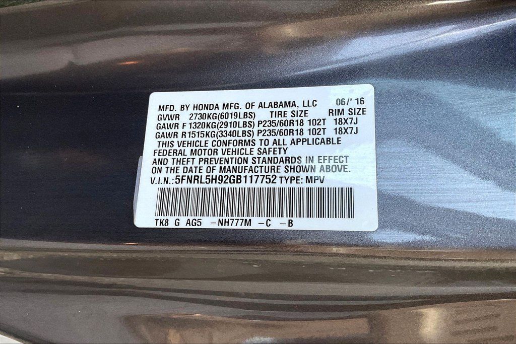 Used 2016 Honda Odyssey Touring image 14