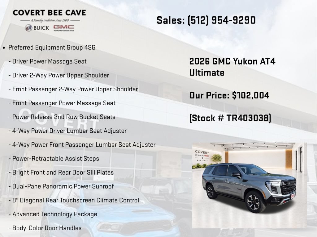 New 2026 GMC Yukon AT4 Ultimate AWD/4WD image 7