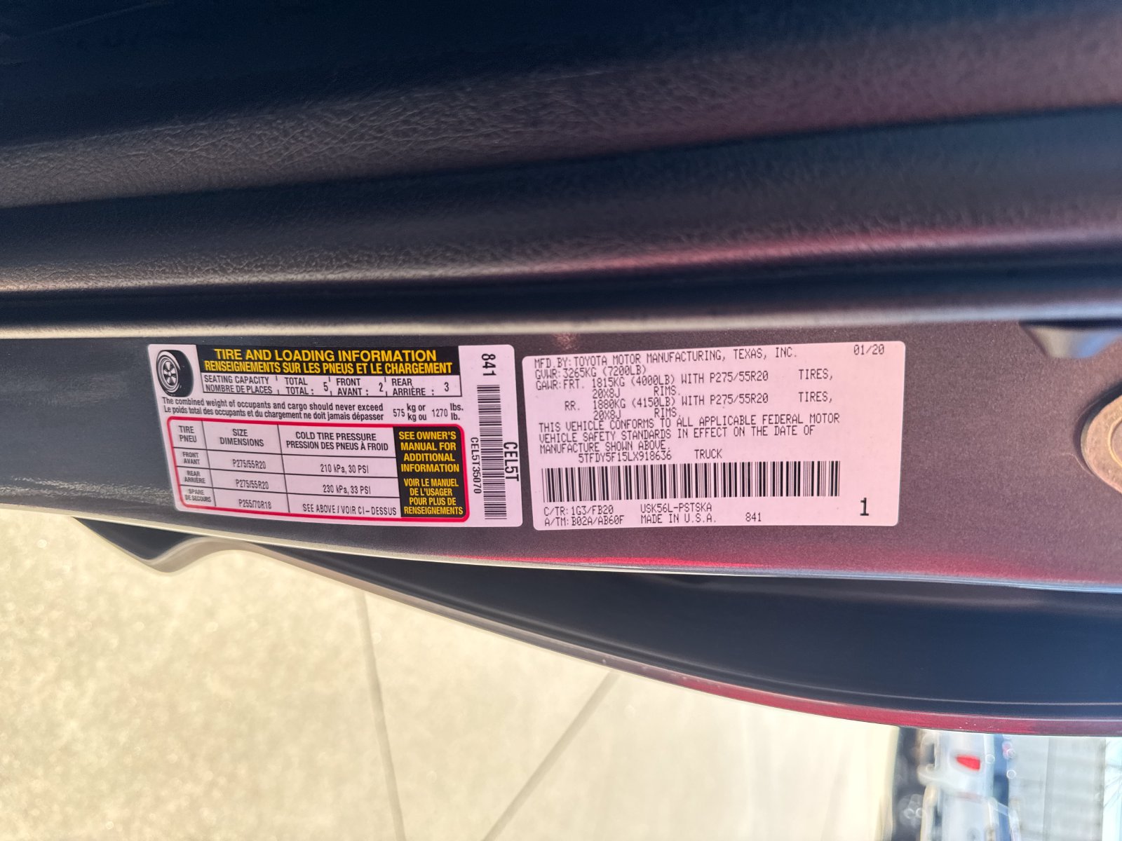 Used 2020 Toyota Tundra SR5 w/ TRD Sport Package AWD/4WD image 31