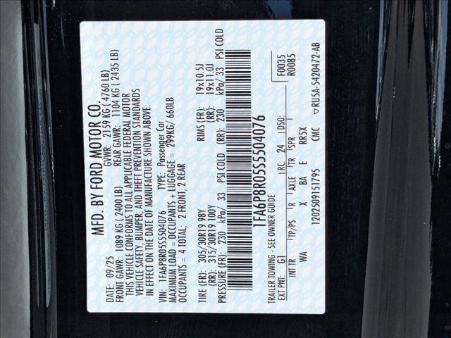 New 2025 Ford Mustang Dark Horse w/ Dark Horse Handlin Package image 17