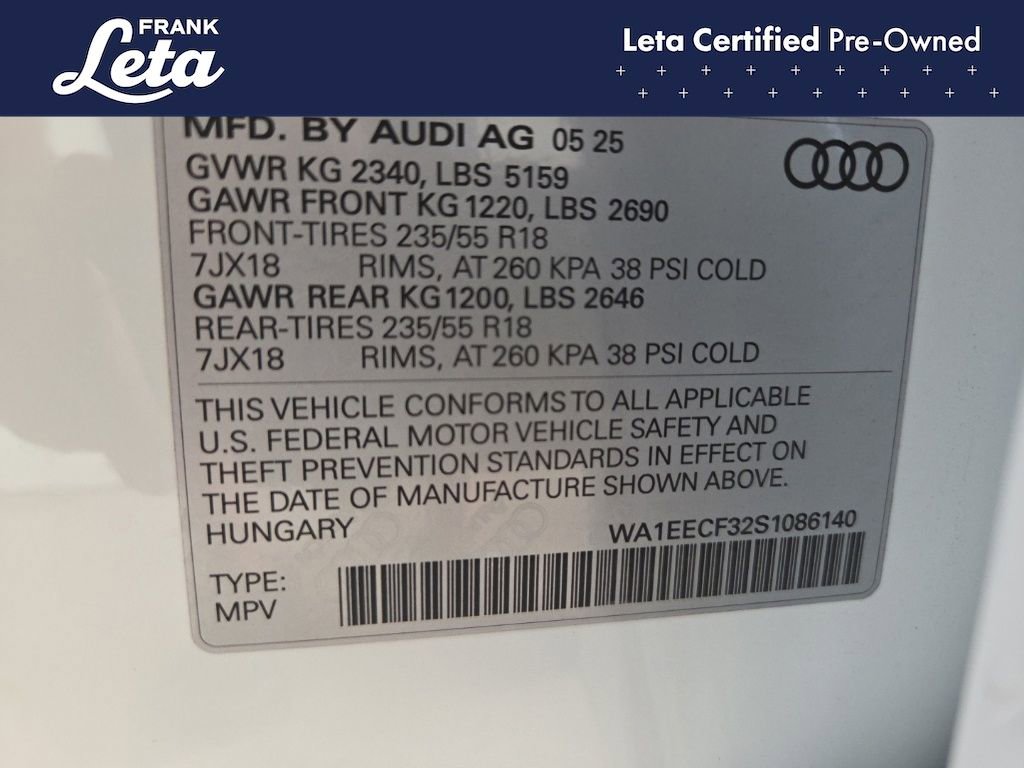 Used 2025 Audi Q3 2.0T Premium Plus image 40