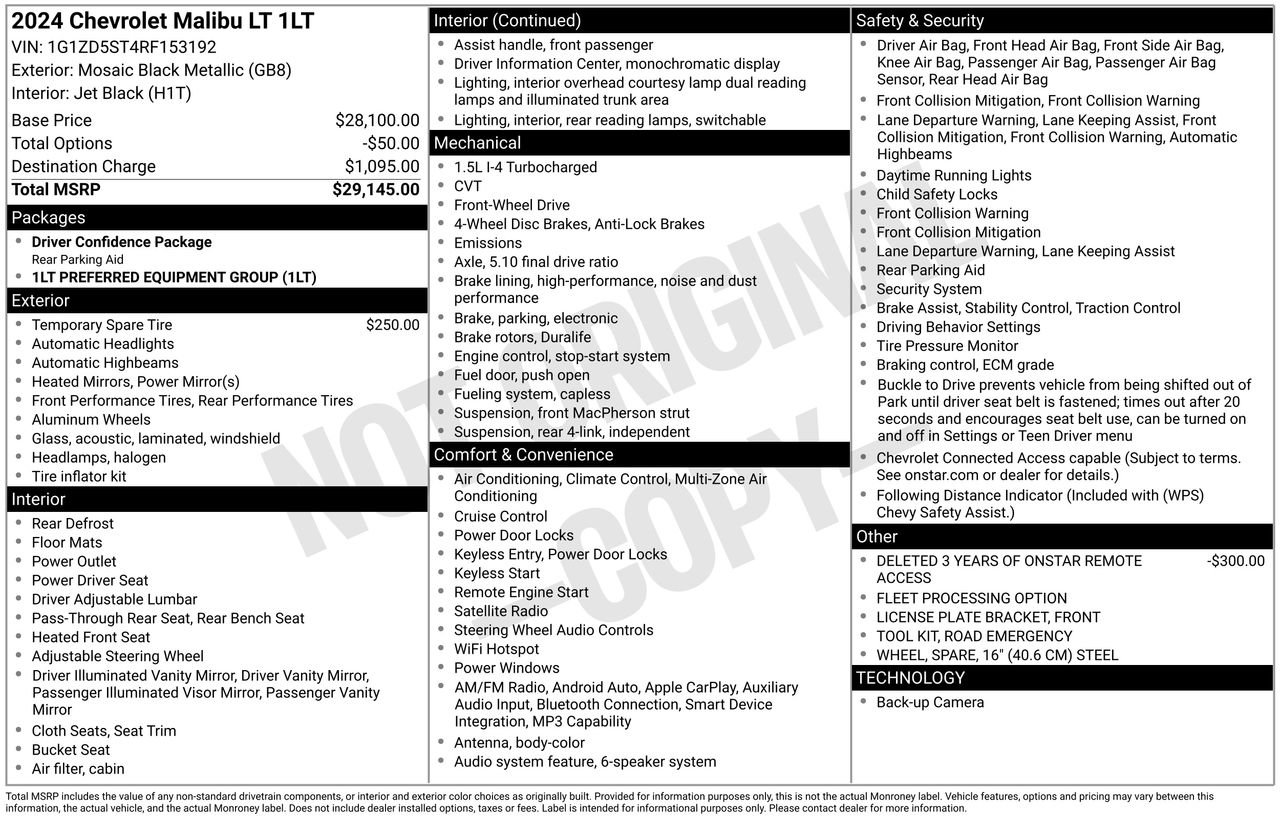 Used 2024 Chevrolet Malibu LT image 42