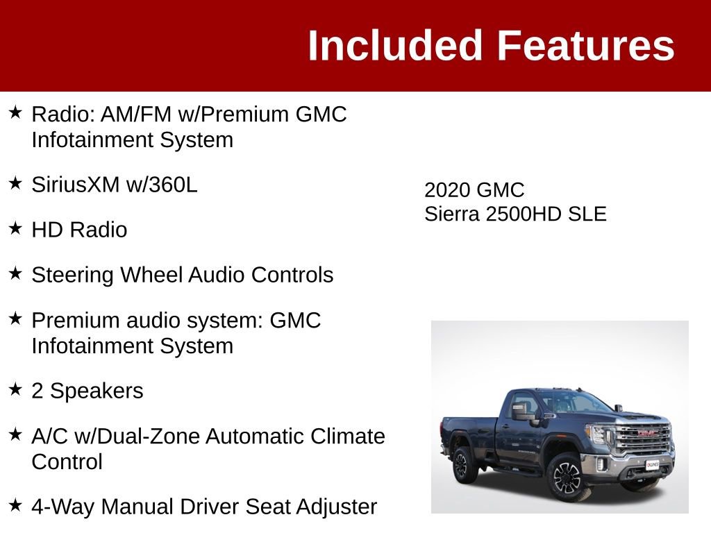 Used 2020 GMC Sierra 2500 SLE w/ SLE Convenience Package AWD/4WD image 4