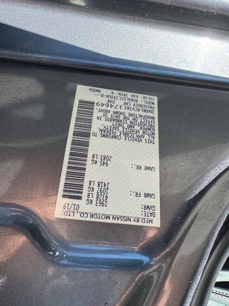 Used 2019 Nissan Altima 2.5 SR FWD image 47