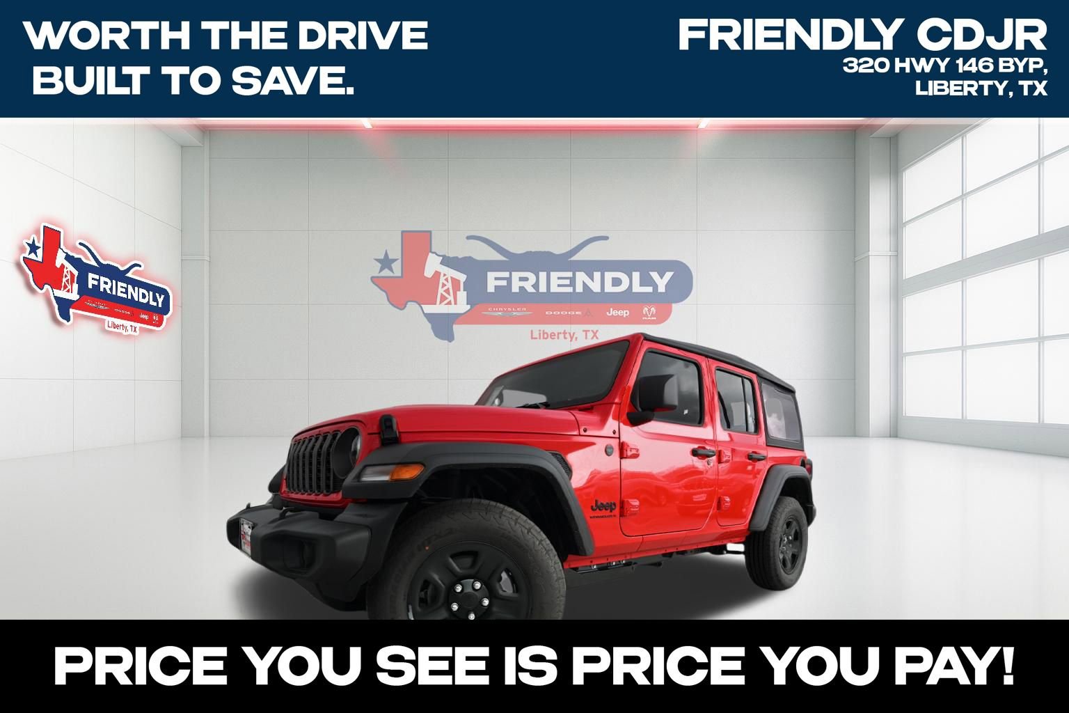 New 2026 Jeep Wrangler Unlimited Sport AWD/4WD image 1