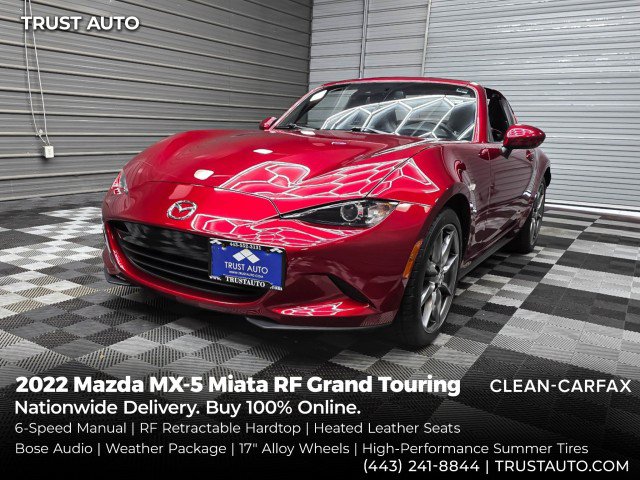 Used 2022 MAZDA MX-5 Miata RF Grand Touring w/ Weather Package RWD image 1